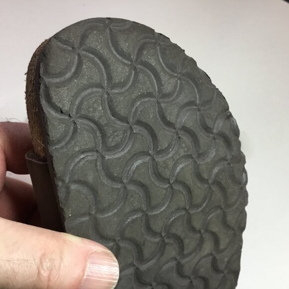 Birkenstock Arizona Taupe Suede Sandals Leather Shoes Unisex Size 44 - Picture 9 of 10